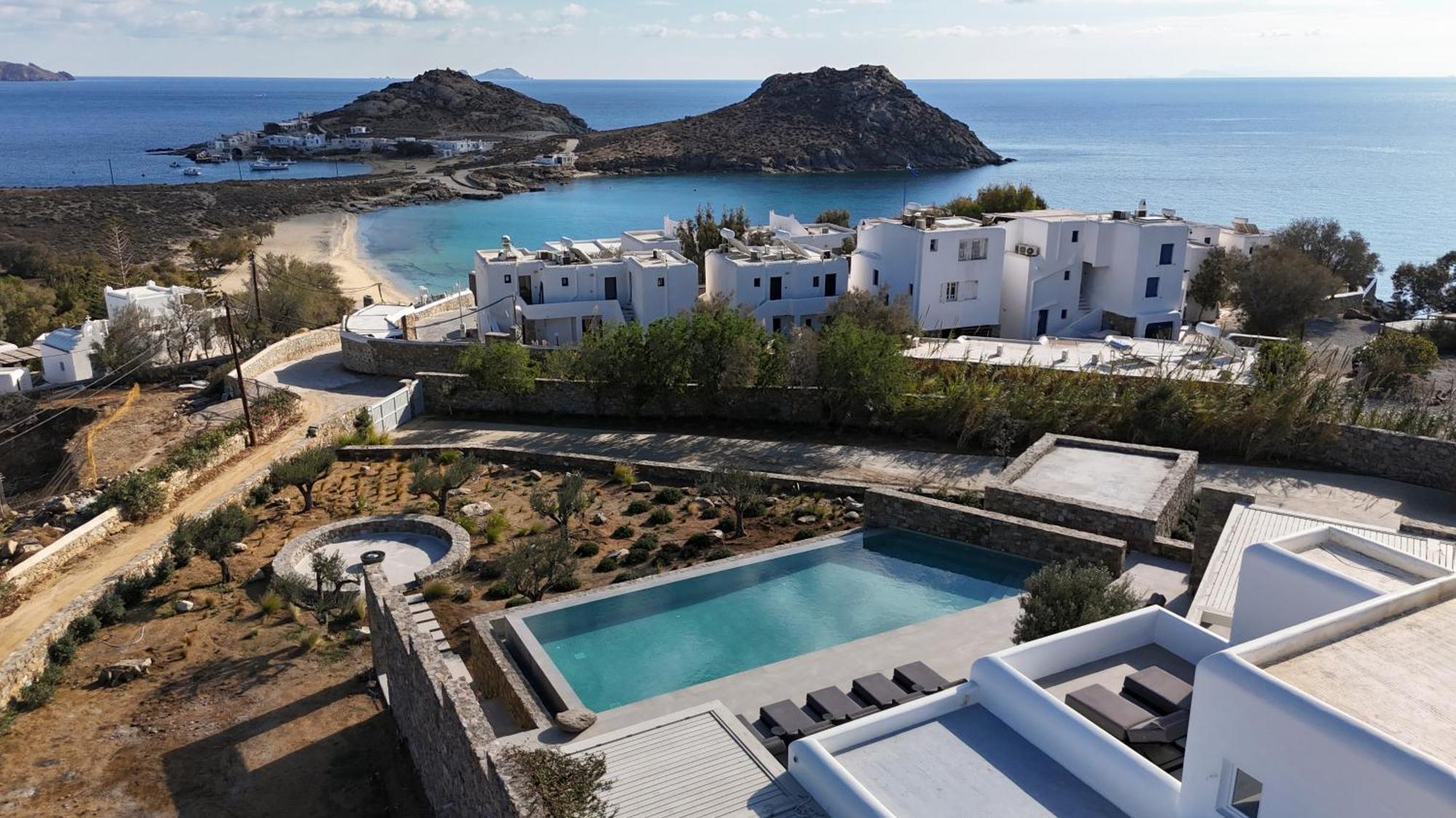 Blue Eye Grand Villa Mykonos Kalafati Exterior foto