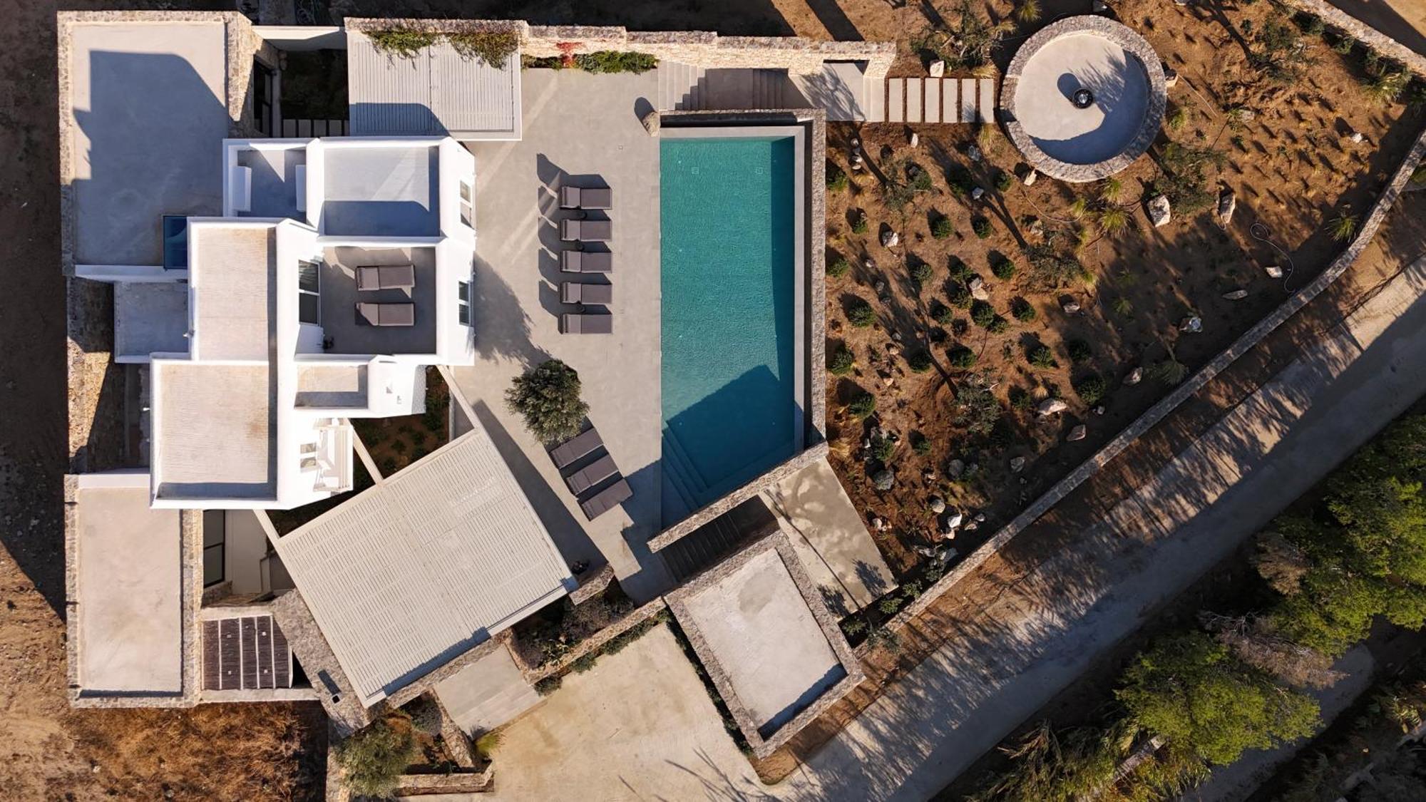 Blue Eye Grand Villa Mykonos Kalafati Exterior foto