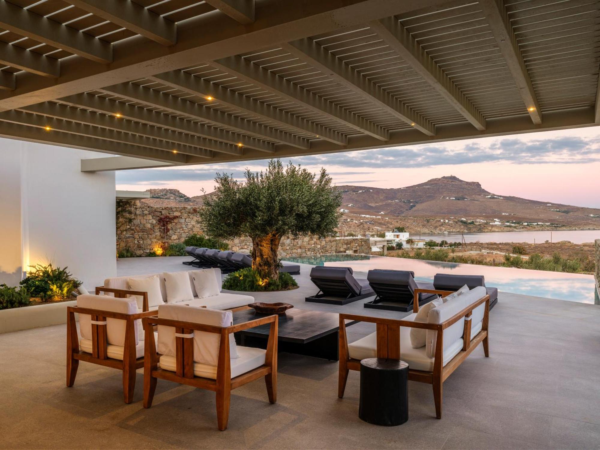 Blue Eye Grand Villa Mykonos Kalafati Exterior foto