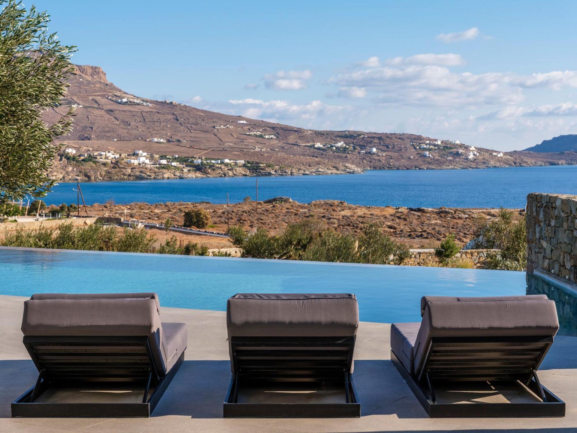 Blue Eye Grand Villa Mykonos Kalafati Exterior foto