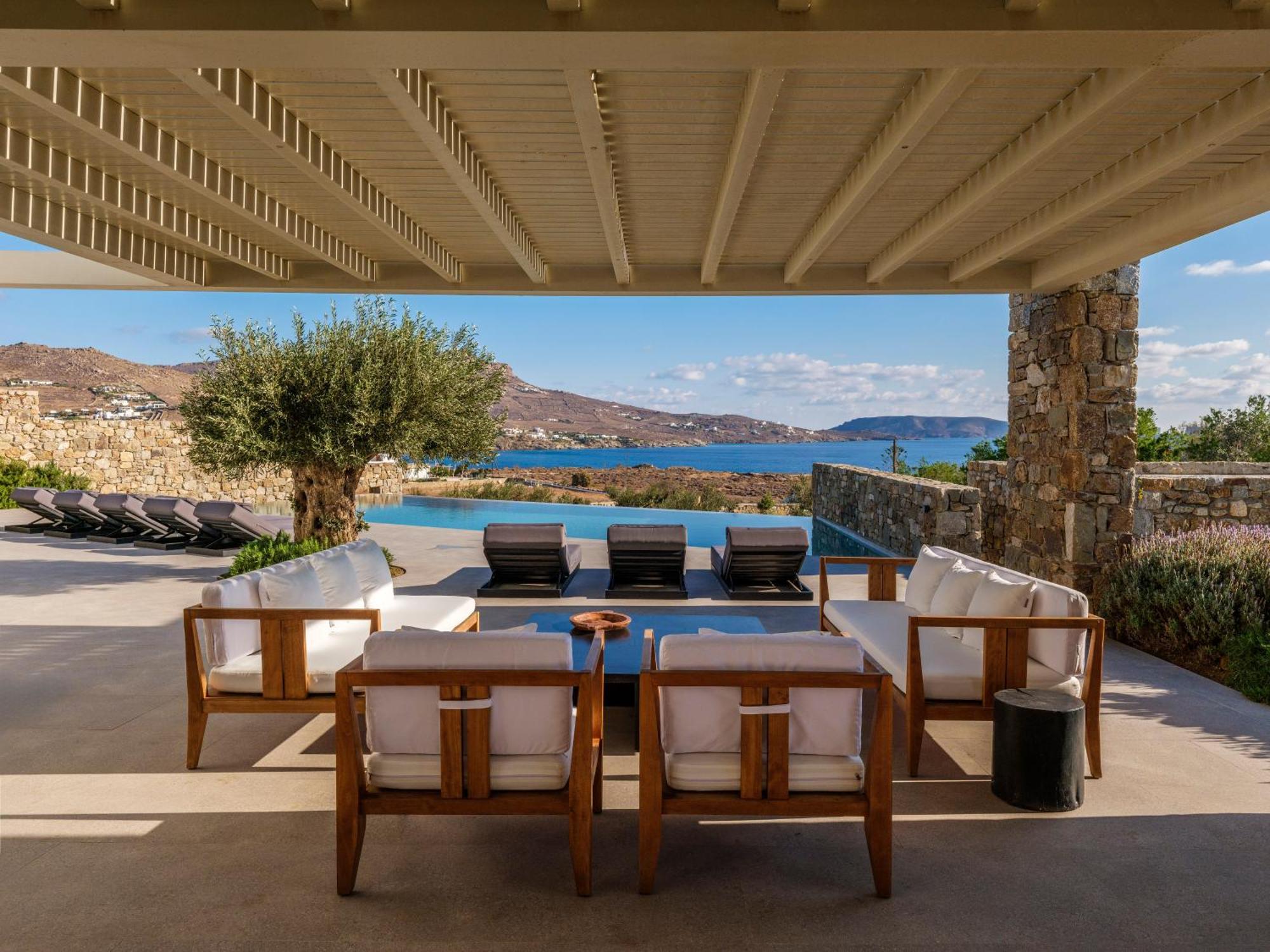 Blue Eye Grand Villa Mykonos Kalafati Exterior foto