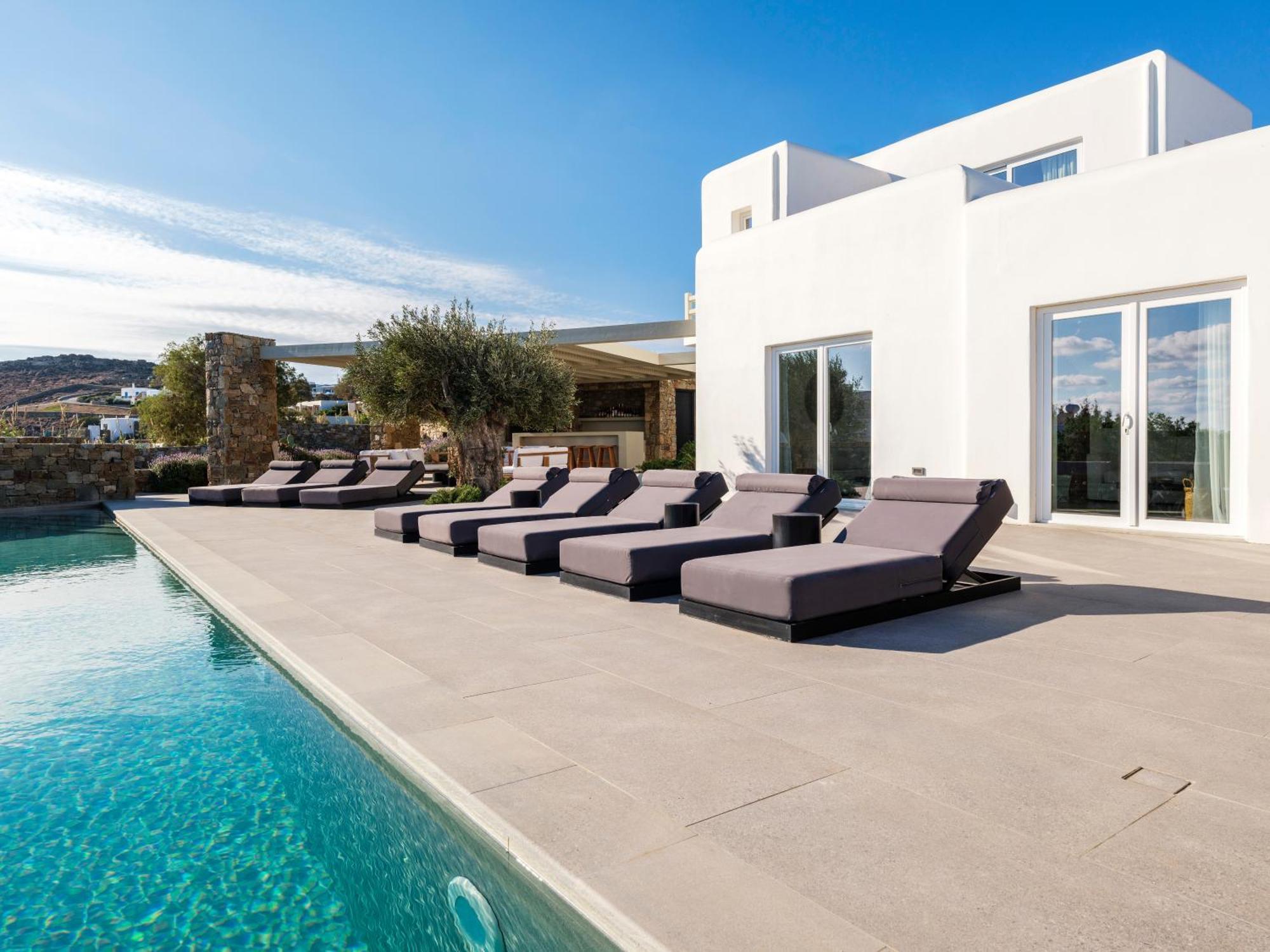 Blue Eye Grand Villa Mykonos Kalafati Exterior foto