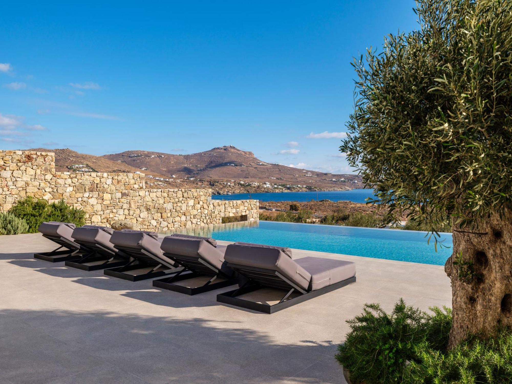 Blue Eye Grand Villa Mykonos Kalafati Exterior foto