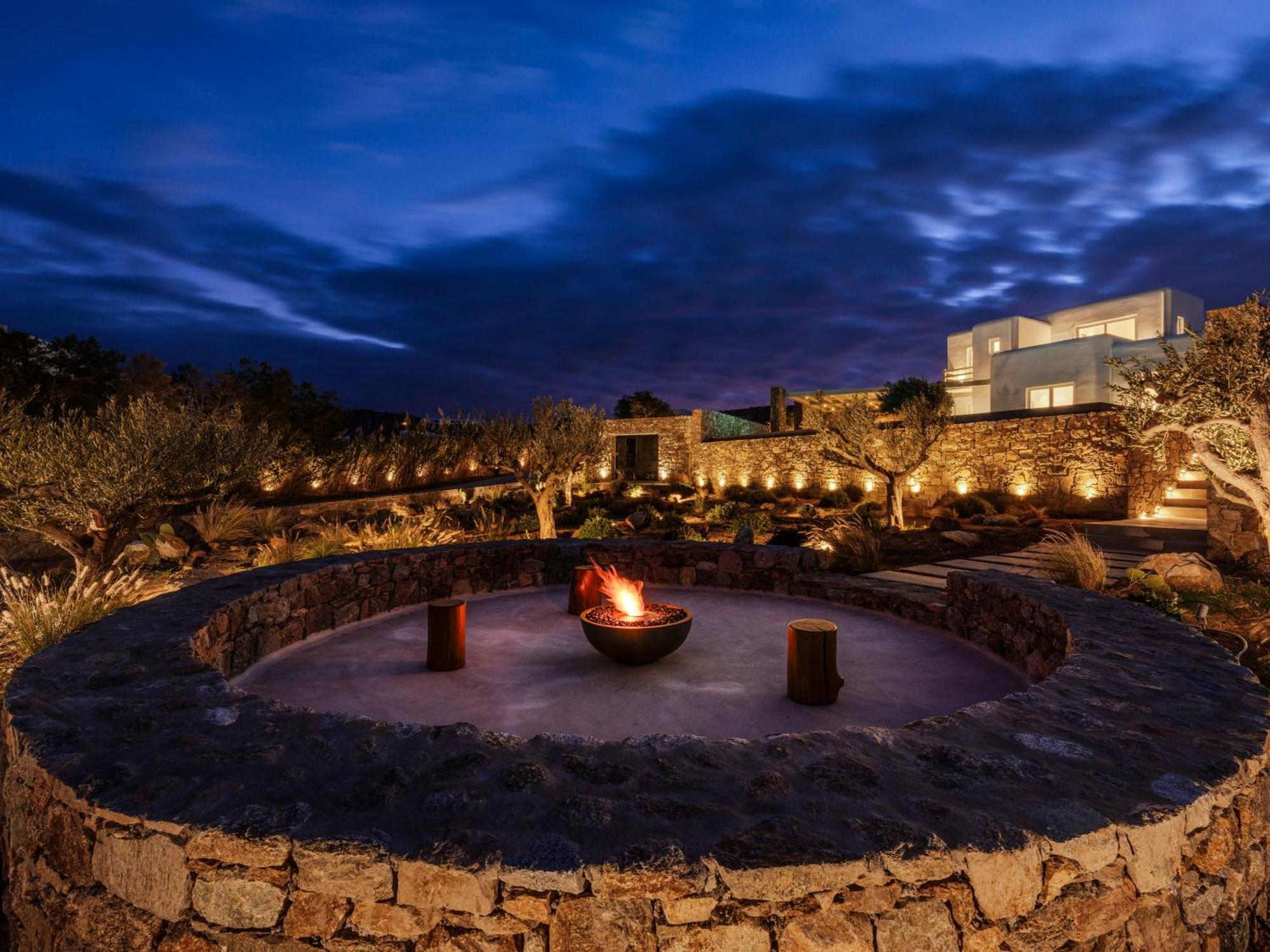Blue Eye Grand Villa Mykonos Kalafati Exterior foto