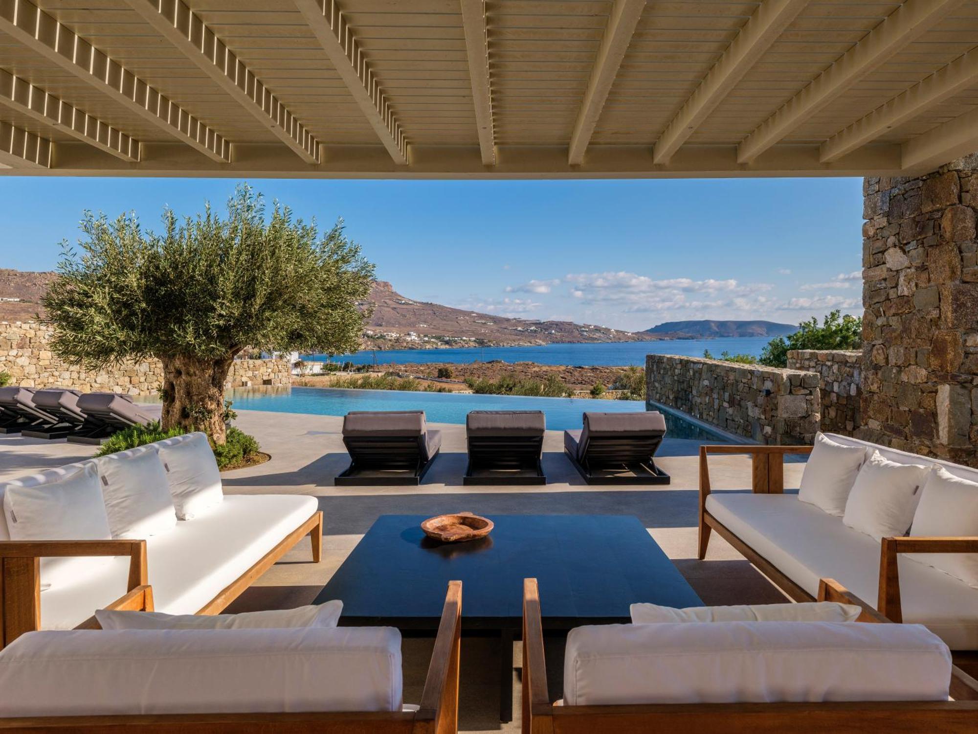 Blue Eye Grand Villa Mykonos Kalafati Exterior foto