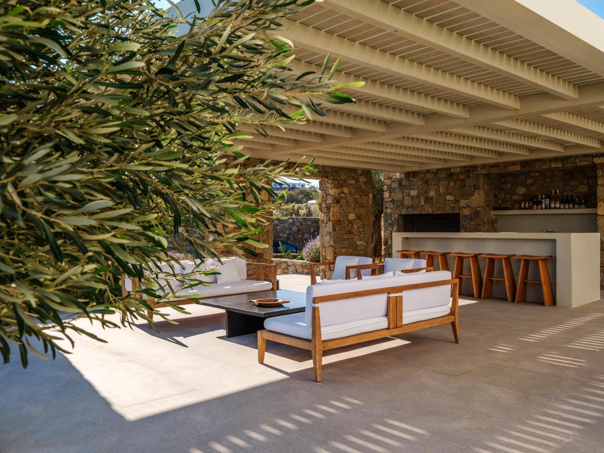Blue Eye Grand Villa Mykonos Kalafati Exterior foto