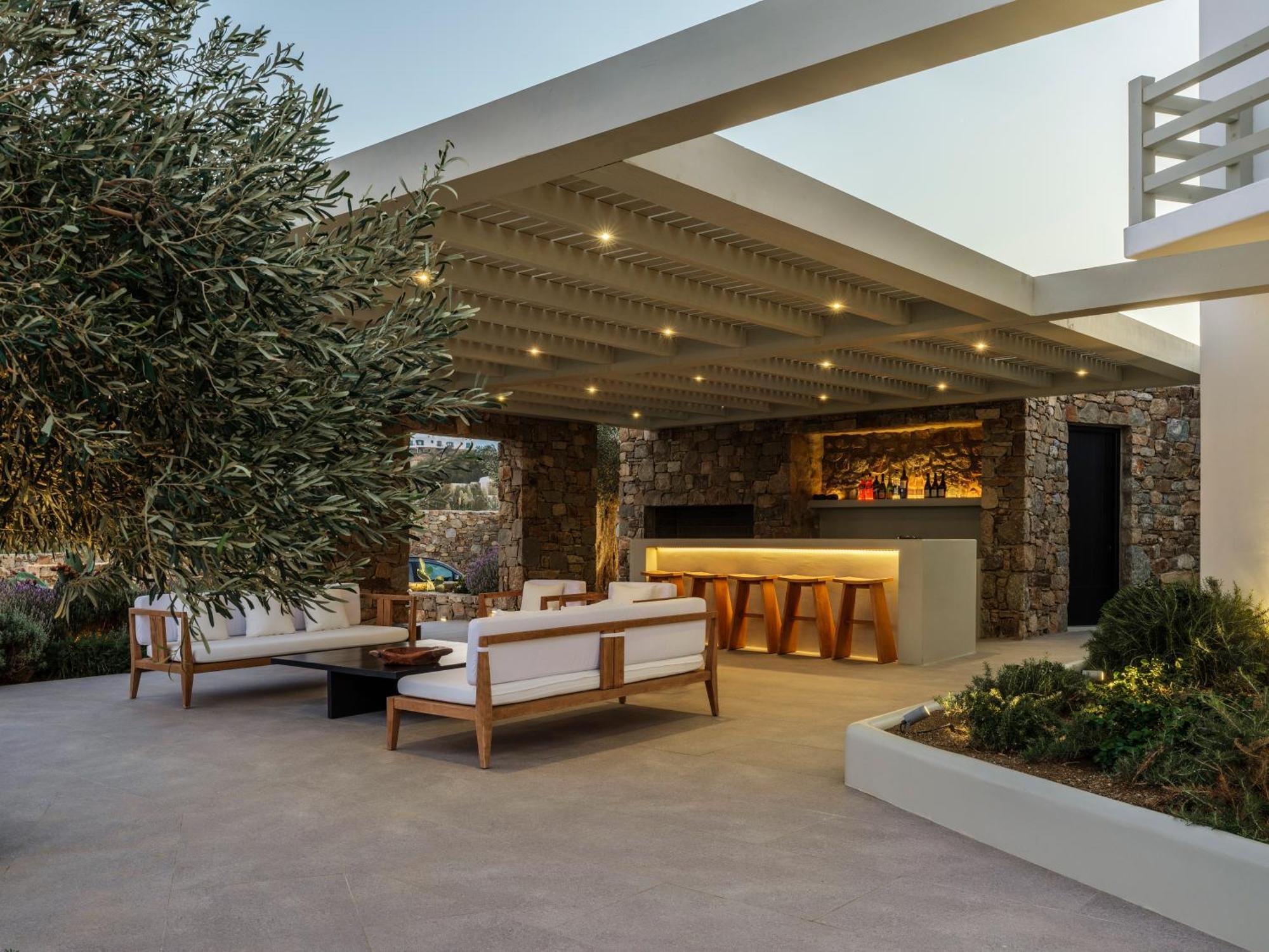 Blue Eye Grand Villa Mykonos Kalafati Exterior foto