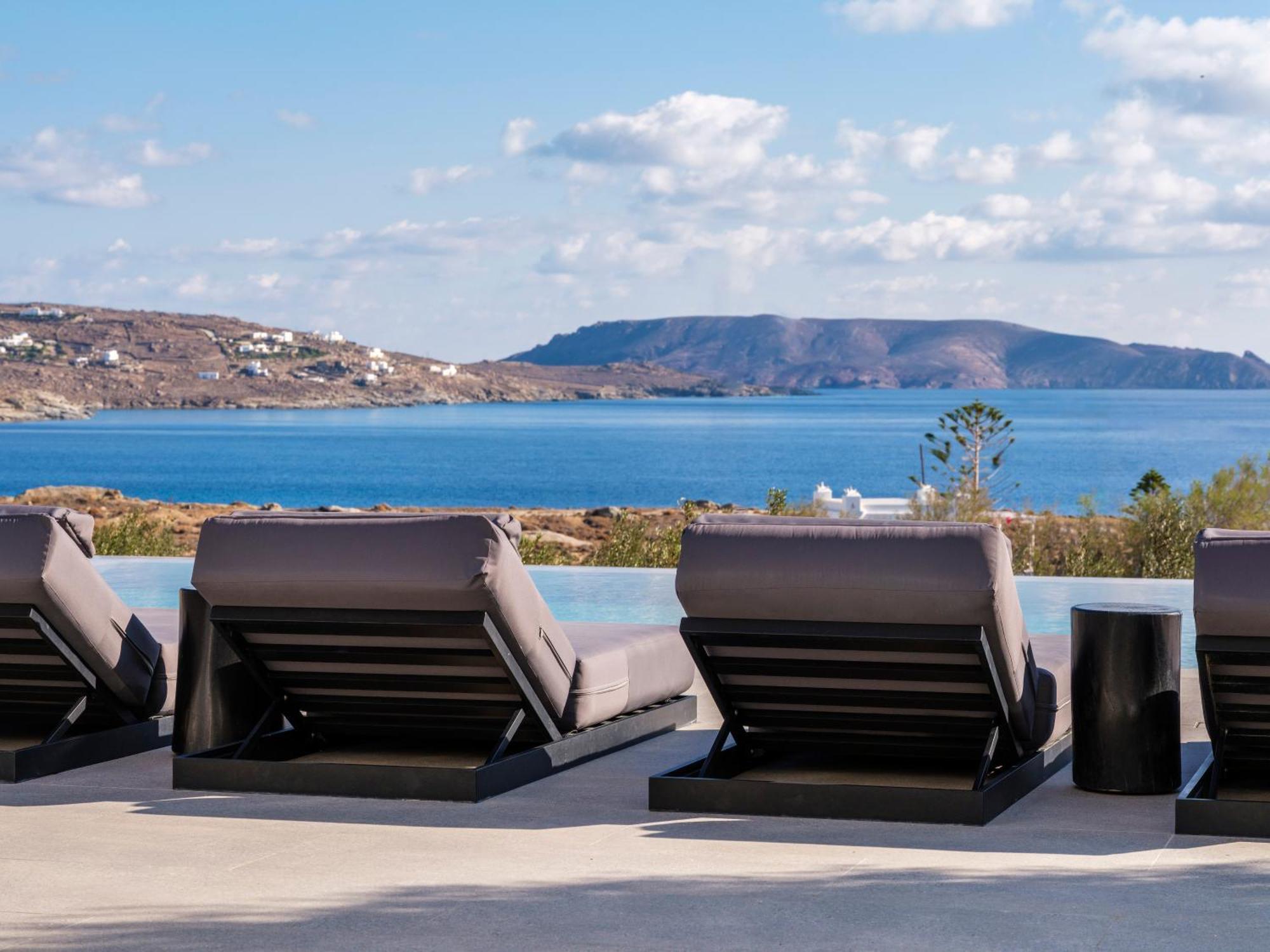 Blue Eye Grand Villa Mykonos Kalafati Exterior foto