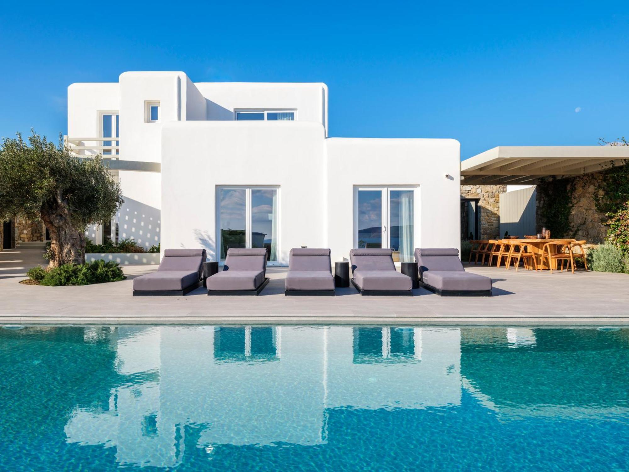 Blue Eye Grand Villa Mykonos Kalafati Exterior foto