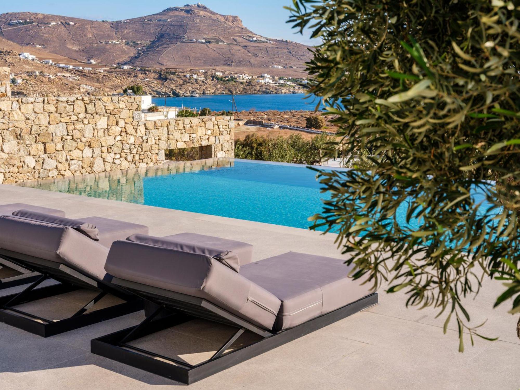 Blue Eye Grand Villa Mykonos Kalafati Exterior foto