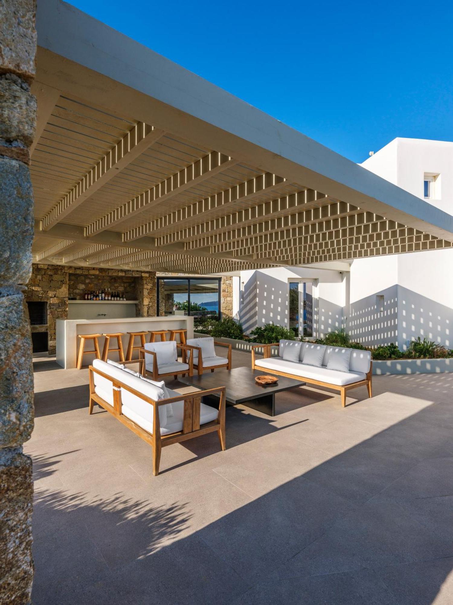 Blue Eye Grand Villa Mykonos Kalafati Exterior foto